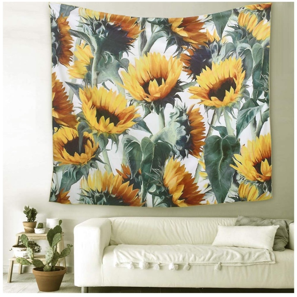 Bright Sunflower Tapestry 🌻